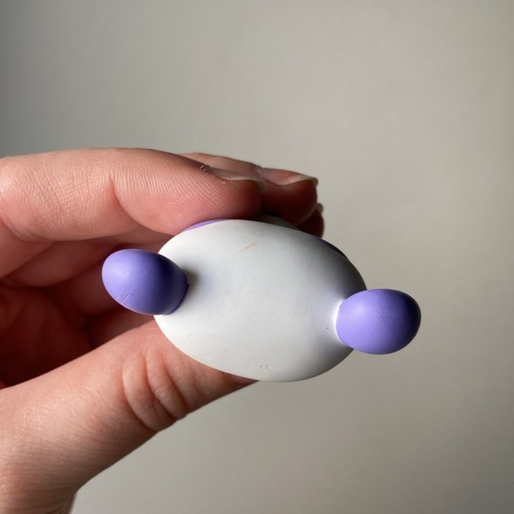 Littlest Pet Shop LPS Panda Bear Monopoly White Purple Authentic Clover Eyes - Picture 5 of 6